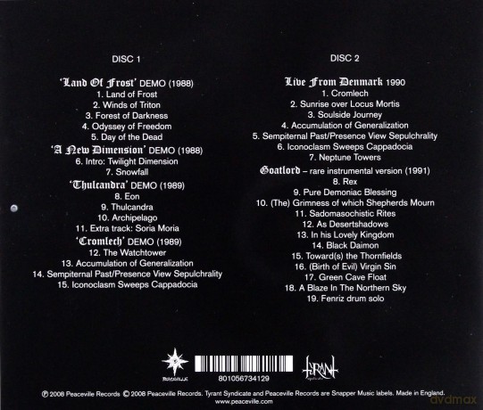Darkthrone: Frostland Tapes [2CD]