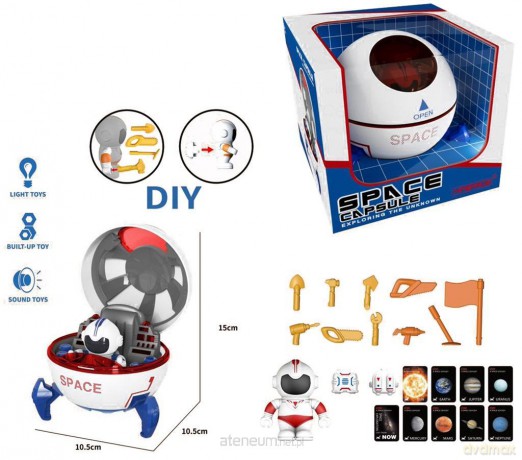 Astronauta w kapsule z akcesoriami [FIGURKA]