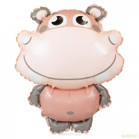 Balon foliowy Zoo - hipopotam