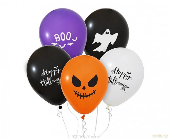 Balony Happy Halloween 5szt