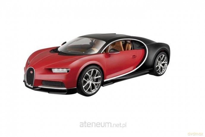 Bugatti Chiron black/red 1:18
