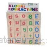 Drewniane klocki edukacyjne