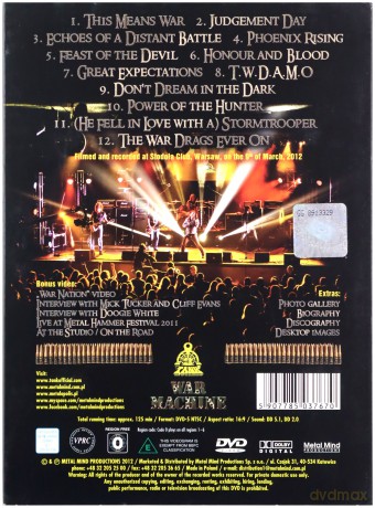 Tank: War Machine Live [DVD]
