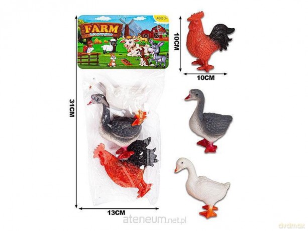 Figurki ptaków gospodarskich 2szt [FIGURKA]