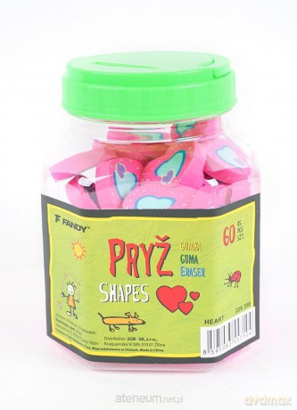 Gumka Shapes serce (60szt)