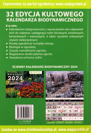 Kalendarz biodynamiczny 2024 [KSIĄŻKA]