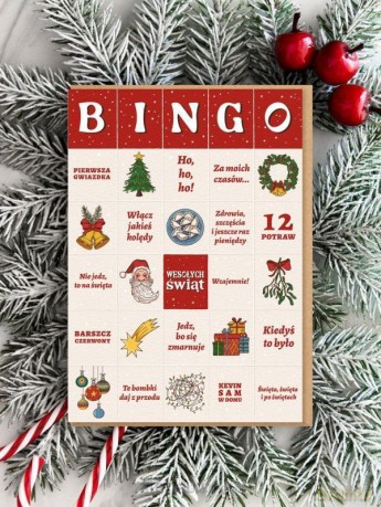 Karnet Boże Narodzeie - BINGO świąteczne
