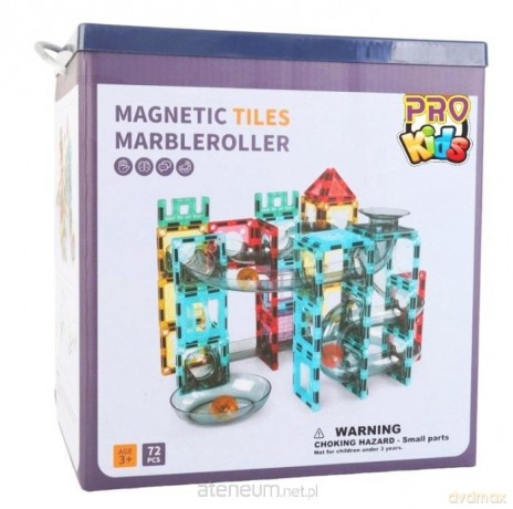 Klocki magnetyczne tor kulkowy 72el [KLOCKI]