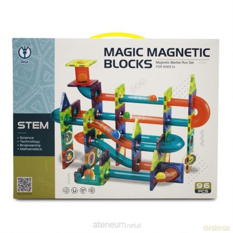 Klocki magnetyczne zjeżdżalnie 96 elementów [KLOCKI]