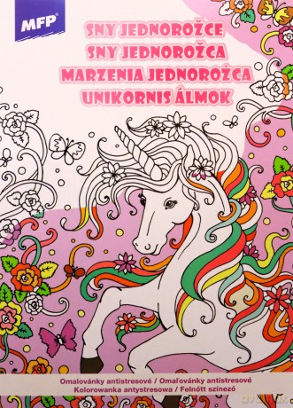 Kolorowanka antystresowa Marzenia jednorożca