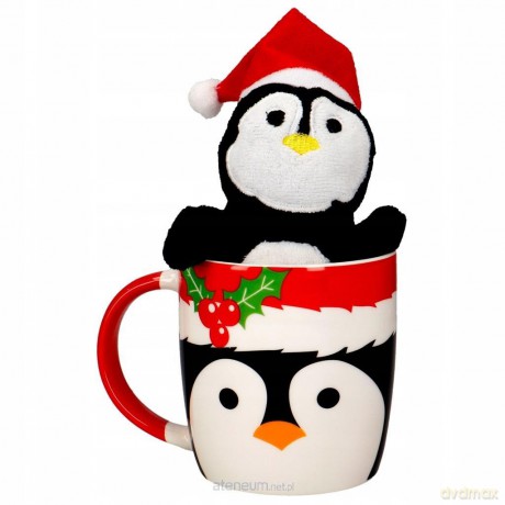 Kubek z maskotką Merry Christmas 380ml