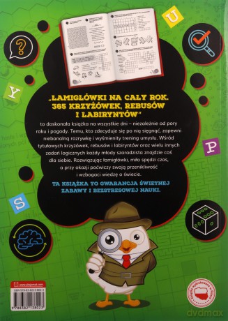 Łamigłówki na cały rok. 365 krzyżówek, rebusów.. - Anna Podgórska, Bogusław Michalec, Wojciech Czerepak [KSIĄŻKA]