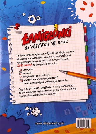 Łamigłówki na wszystkie dni roku. 365 zadań [KSIĄŻKA]