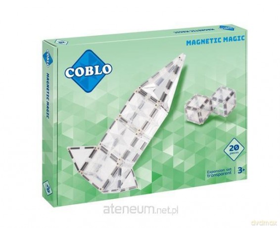 Magnetyczne klocki konstrukcyjne Transparent 20el. [KLOCKI]