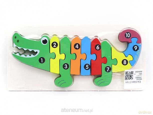 Puzzle drewniane - krokodylek