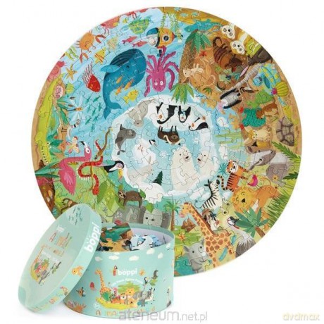 Puzzle okrągłe 150 Zwierzęta świata [PUZZLE]