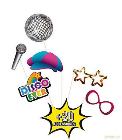 Selfie booth zestaw disco