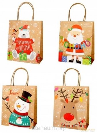 Torba prezentowa 26x32x12cm papier white craft