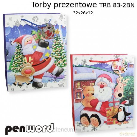 Torebka prezentowa 32x26x12cm MIX