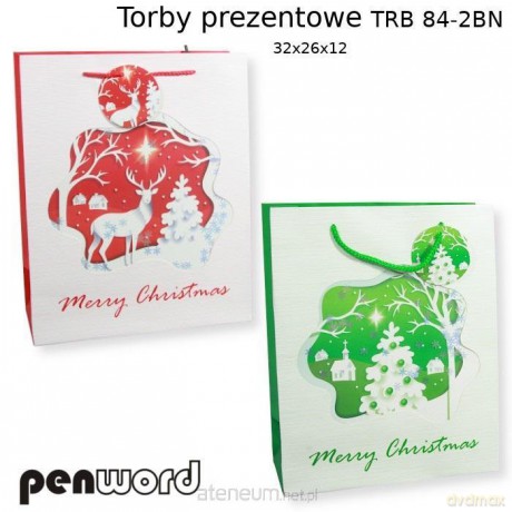 Torebka prezentowa 32x26x12cm MIX