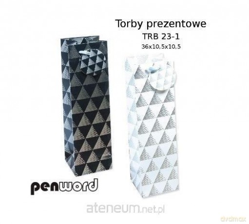 Torebka prezentowa 36x10,5x10,5cm MIX