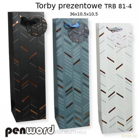 Torebka prezentowa 36x10,5x10,5cm MIX