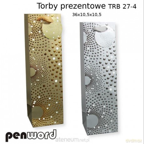 Torebka prezentowa 36x10,5x10,5cm MIX