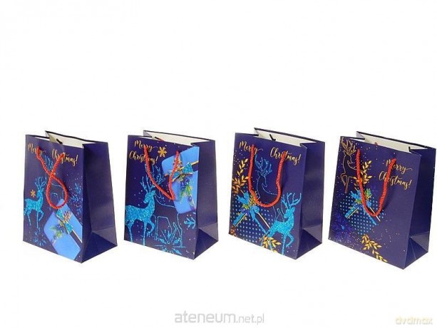 Torebka prezentowa z motywem świątecznym MIX