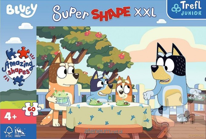 TREFL Super Shape XXL 60 Bluey i przyjaciele [PUZZLE]