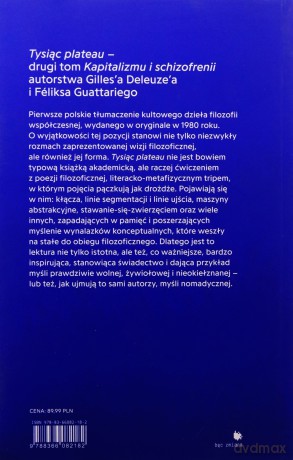 Tysiąc plateau - Gilles Deleuze, Felix Guattari [KSIĄŻKA]