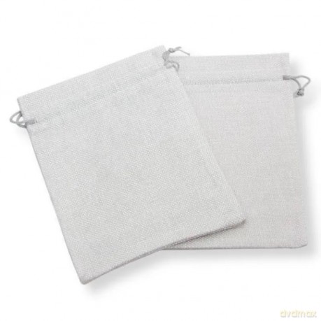 Woreczki jutowe szare 20x15cm 2szt