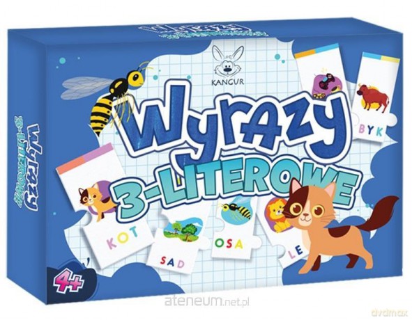 Wyrazy 3-literowe. Puzzle [GRA]