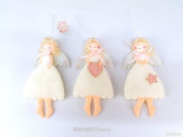 Zawieszka dekoracyjna Anioł 15cm MIX