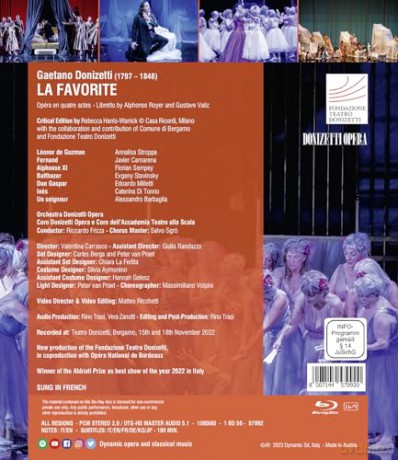 Donizetti: La Favorite [Blu-Ray]