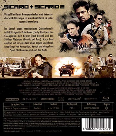 Sicario / Sicario 2 [2xBlu-Ray]