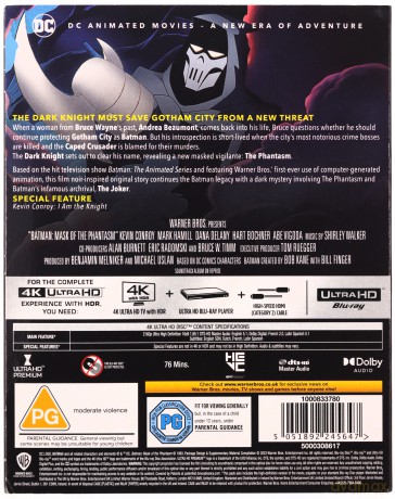 Batman: Mask Of The Phantasm (Batman: Maska Batmana) [Blu-Ray 4K]