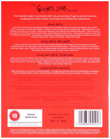 Ginger Snaps Trilogy (Limited Edition) [3xBlu-Ray]