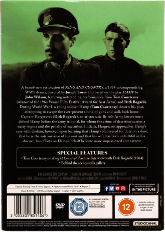 King & Country (Vintage Classics) (Za króla i ojczyznę) [DVD]
