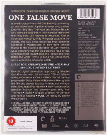 One False Move (Jeden fałszywy ruch) [Blu-Ray 4K]+[Blu-Ray]