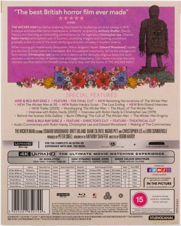The Wicker Man (50th Anniversary) (Vintage Classics) (Kult) [Blu-Ray 4K]+[Blu-Ray]