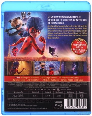 Miraculous: Ladybug & Cat Noir, the Movie (Miraculous: Biedronka i Czarny Kot. Film) [Blu-Ray]