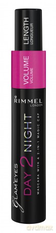 Rimmel Tusz do  Rzęs Day 2 Night Czarny [KOSMETYKI]
