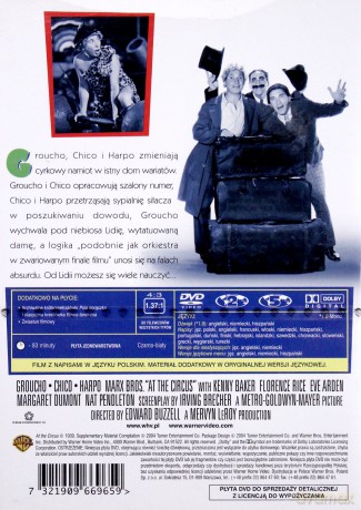 Bracia Marx: W cyrku [DVD]