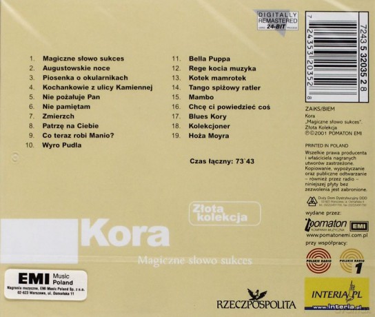 Kora: Złota Kolekcja [CD]