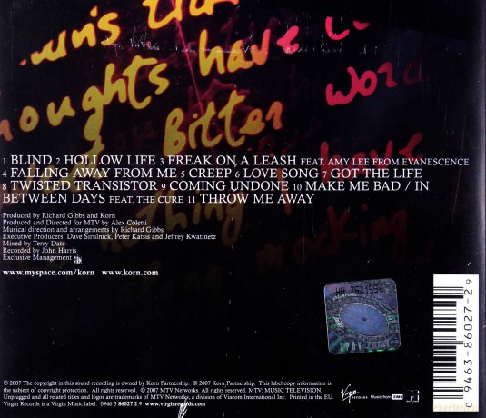 Korn: MTV Unplugged [CD]