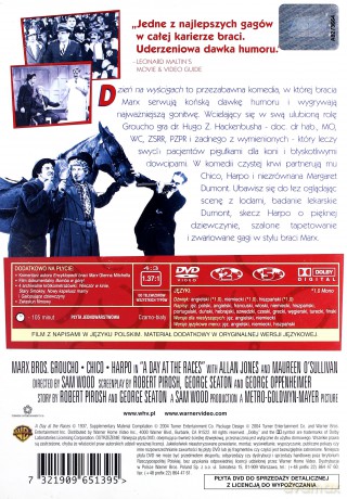 Bracia Marx: Dzień na wyścigach [DVD]