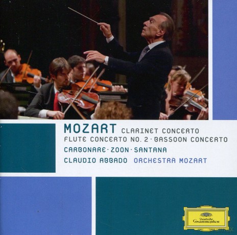 Claudio Abbado: Mozart: Clarinetbasson, Flute, Clarinet Concertos [CD]