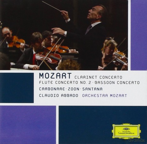 Claudio Abbado: Mozart: Clarinetbasson, Flute, Clarinet Concertos [CD]