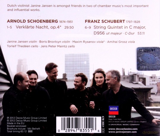 Janine Jansen: Schubert Schoenberg [CD]