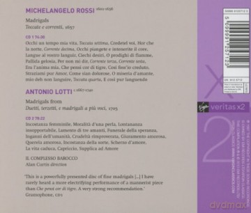Alan Curtis: Veritas X2-Lotti Madrigals [2CD]